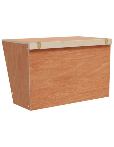 Mangiatoia per Conigli 37x18,5x23 cm in Legno Massello di Abete