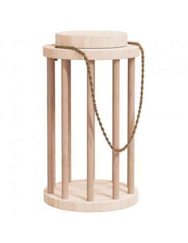 Mangiatoia per Conigli Ø15x25,5 cm in Legno Massello di Abete