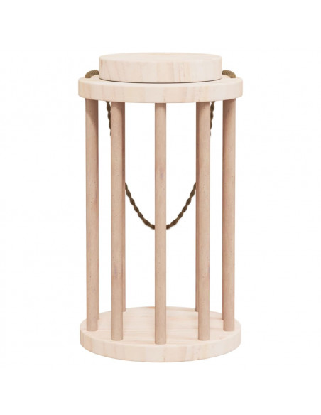 Mangiatoia per Conigli Ø15x25,5 cm in Legno Massello di Abete
