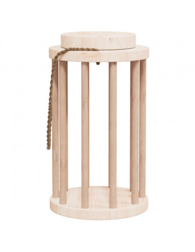 Mangiatoia per Conigli Ø15x25,5 cm in Legno Massello di Abete