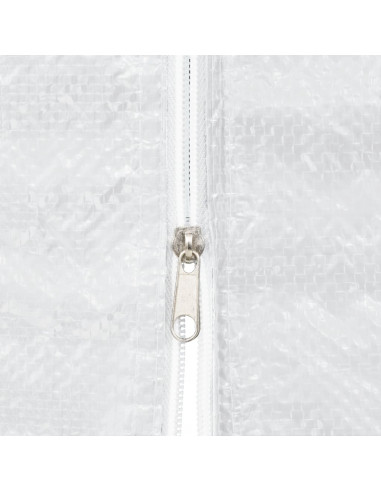 Parete per Tendostruttura in PE 2 pz con Cerniera Bianca