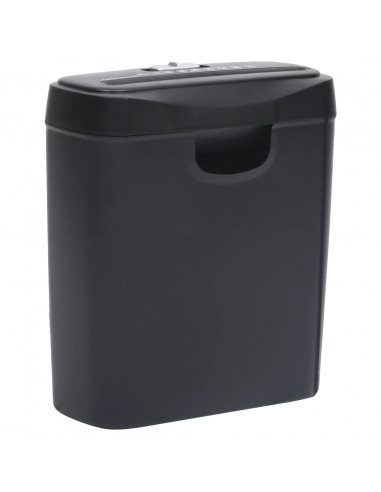 Tritadocumenti 6 Fogli Taglio a Strisce Nero