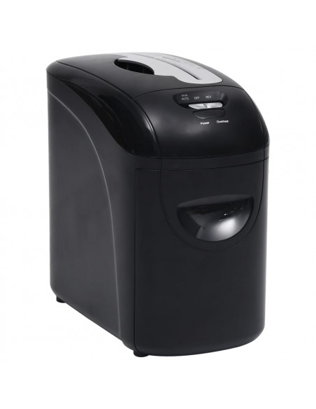 Tritadocumenti 10 Fogli Micro Taglio Nero