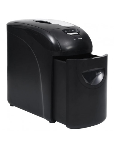 Tritadocumenti 10 Fogli Micro Taglio Nero