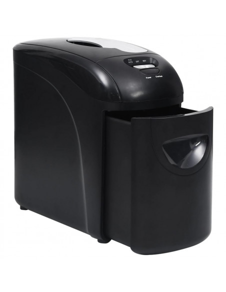 Tritadocumenti 10 Fogli Micro Taglio Nero
