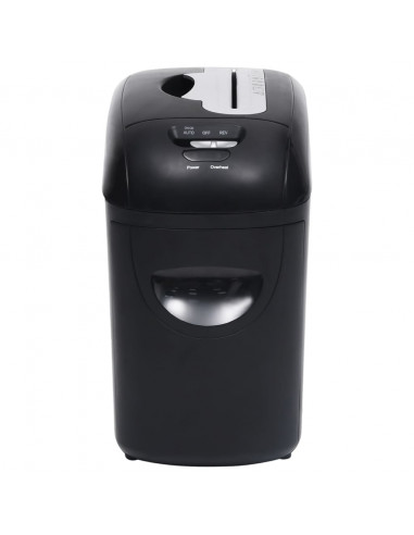 Tritadocumenti 10 Fogli Micro Taglio Nero