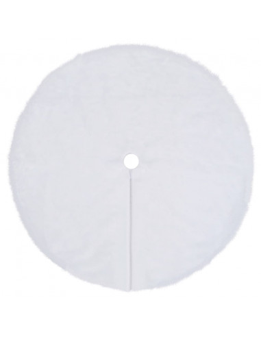 Gonna per Albero di Natale Bianca 90 cm in Similpelle