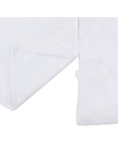 Gonna per Albero di Natale Bianca 90 cm in Similpelle