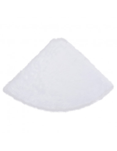 Gonna per Albero di Natale Bianca 90 cm in Similpelle