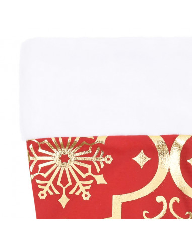 Gonna Albero Natale Raffinata con Calza Rossa Tessuto 122 cm