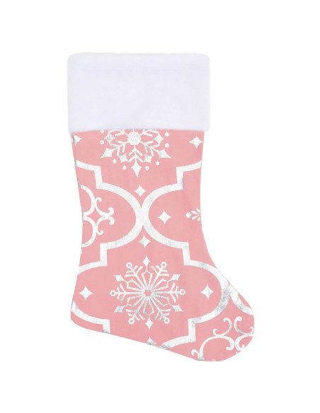 Gonna Albero Natale Raffinata con Calza Rosa Tessuto 150 cm