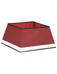 Gonna per Albero di Natale Rossa e Bianca 48x48x25 cm 2