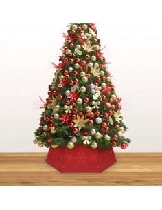 Gonna per Albero di Natale Rossa Ø68x25 cm 2