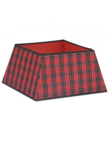 Gonna per Albero di Natale Rossa e Nera 48x48x25 cm