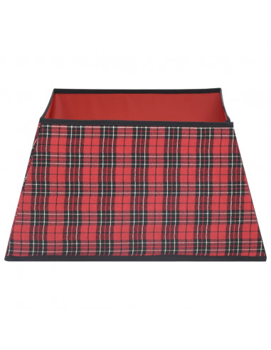 Gonna per Albero di Natale Rossa e Nera 48x48x25 cm