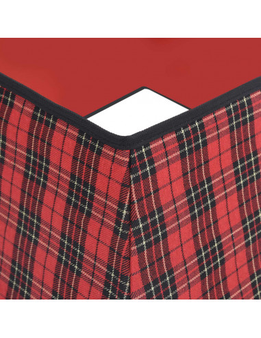 Gonna per Albero di Natale Rossa e Nera 48x48x25 cm