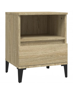 Comodino Rovere Sonoma 40x35x50 cm 2