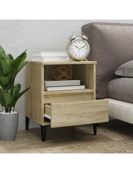 Comodino Rovere Sonoma 40x35x50 cm