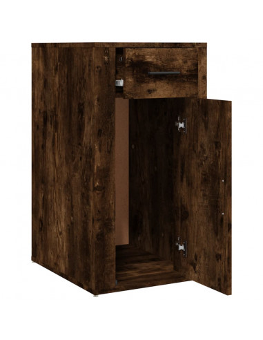 Mobile Scrivania rovere fumo 40x49x75 cm Legno Multistrato