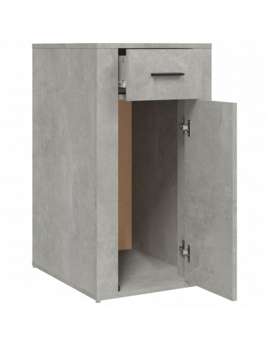 Mobile Scrivania Grigio cemento 40x49x75 cm Legno Multistrato