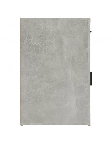 Mobile Scrivania Grigio cemento 40x49x75 cm Legno Multistrato