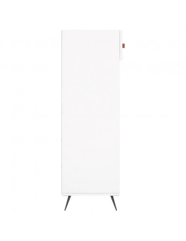Scarpiera Bianca 60x35x105 cm in Legno Multistrato