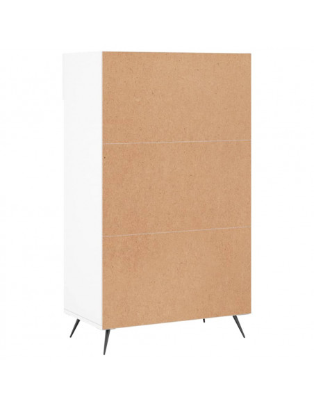 Scarpiera Bianca 60x35x105 cm in Legno Multistrato