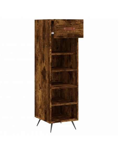 Scarpiera Rovere Fumo 30x35x105 cm in Legno Multistrato