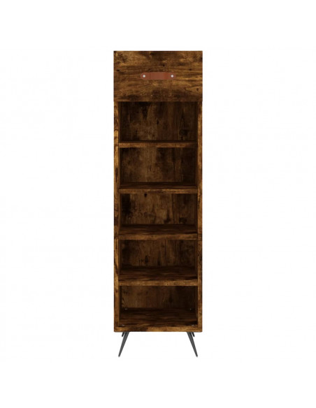 Scarpiera Rovere Fumo 30x35x105 cm in Legno Multistrato