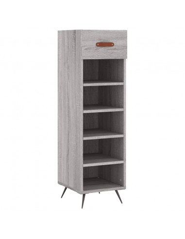 Scarpiera Grigio Sonoma 30x35x105 cm in Legno Multistrato