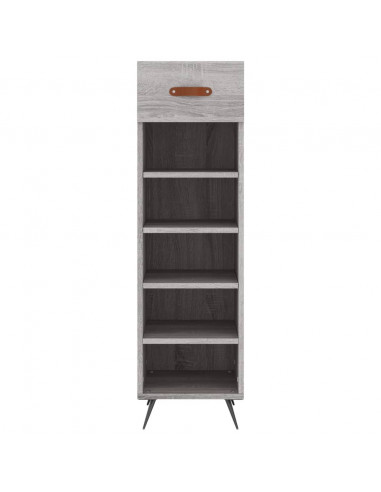 Scarpiera Grigio Sonoma 30x35x105 cm in Legno Multistrato