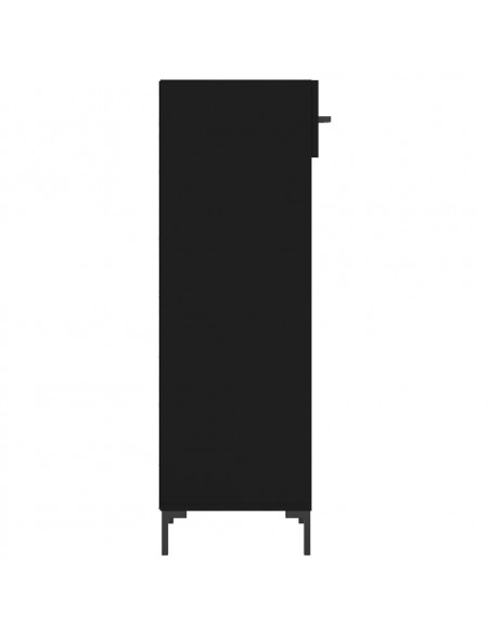 Scarpiera Nera 30x35x105 cm in Legno Multistrato