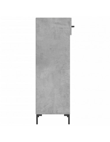 Scarpiera Grigio Cemento 30x35x105 cm in Legno Multistrato