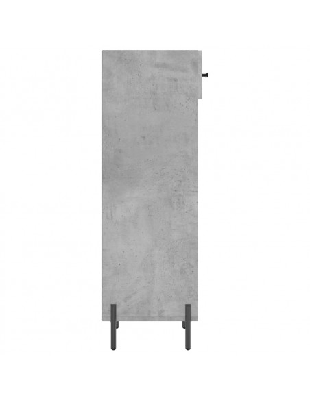 Scarpiera Grigio Cemento 30x35x105 cm in Legno Multistrato