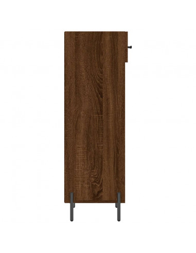 Scarpiera Rovere Marrone 30x35x105 cm in Legno Multistrato