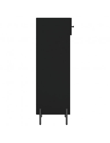 Scarpiera Nera 30x35x105 cm in Legno Multistrato