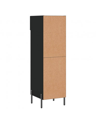 Scarpiera Nera 30x35x105 cm in Legno Multistrato