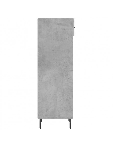 Scarpiera Grigio Cemento 30x35x105 cm in Legno Multistrato