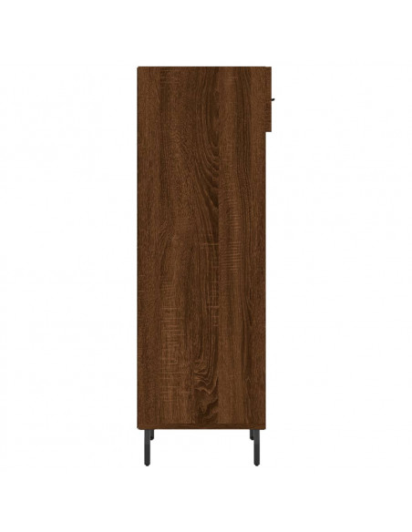 Scarpiera Rovere Marrone 30x35x105 cm in Legno Multistrato