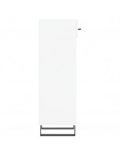 Scarpiera Bianco Lucido 30x35x105 cm in Legno Multistrato 2