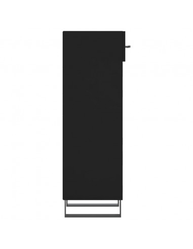 Scarpiera Nera 30x35x105 cm in Legno Multistrato