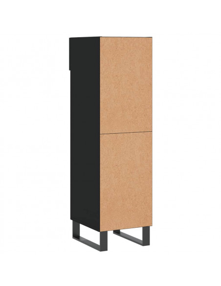 Scarpiera Nera 30x35x105 cm in Legno Multistrato