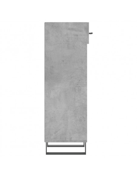 Scarpiera Grigio Cemento 30x35x105 cm in Legno Multistrato