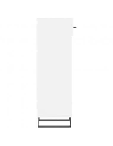 Scarpiera Bianca 30x35x105 cm in Legno Multistrato