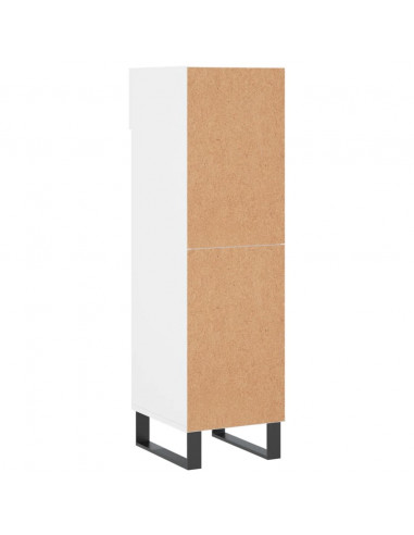 Scarpiera Bianca 30x35x105 cm in Legno Multistrato