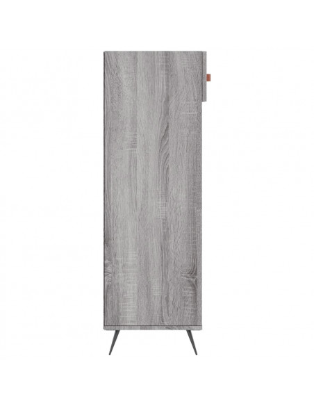 Scarpiera Grigio Sonoma 60x35x105 cm in Legno Multistrato
