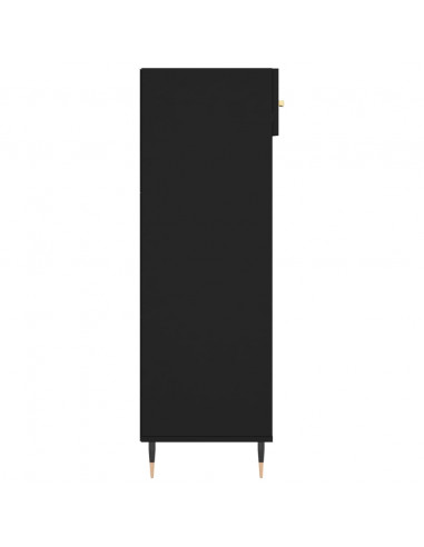 Scarpiera Nera 60x35x105 cm in Legno Multistrato