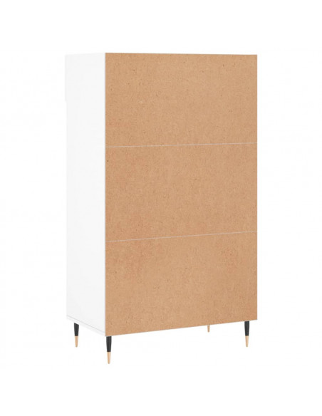 Scarpiera Bianca 60x35x105 cm in Legno Multistrato