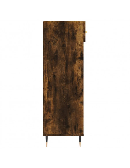 Scarpiera Rovere Fumo 60x35x105 cm in Legno Multistrato