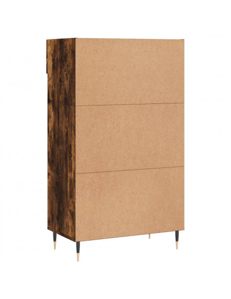 Scarpiera Rovere Fumo 60x35x105 cm in Legno Multistrato